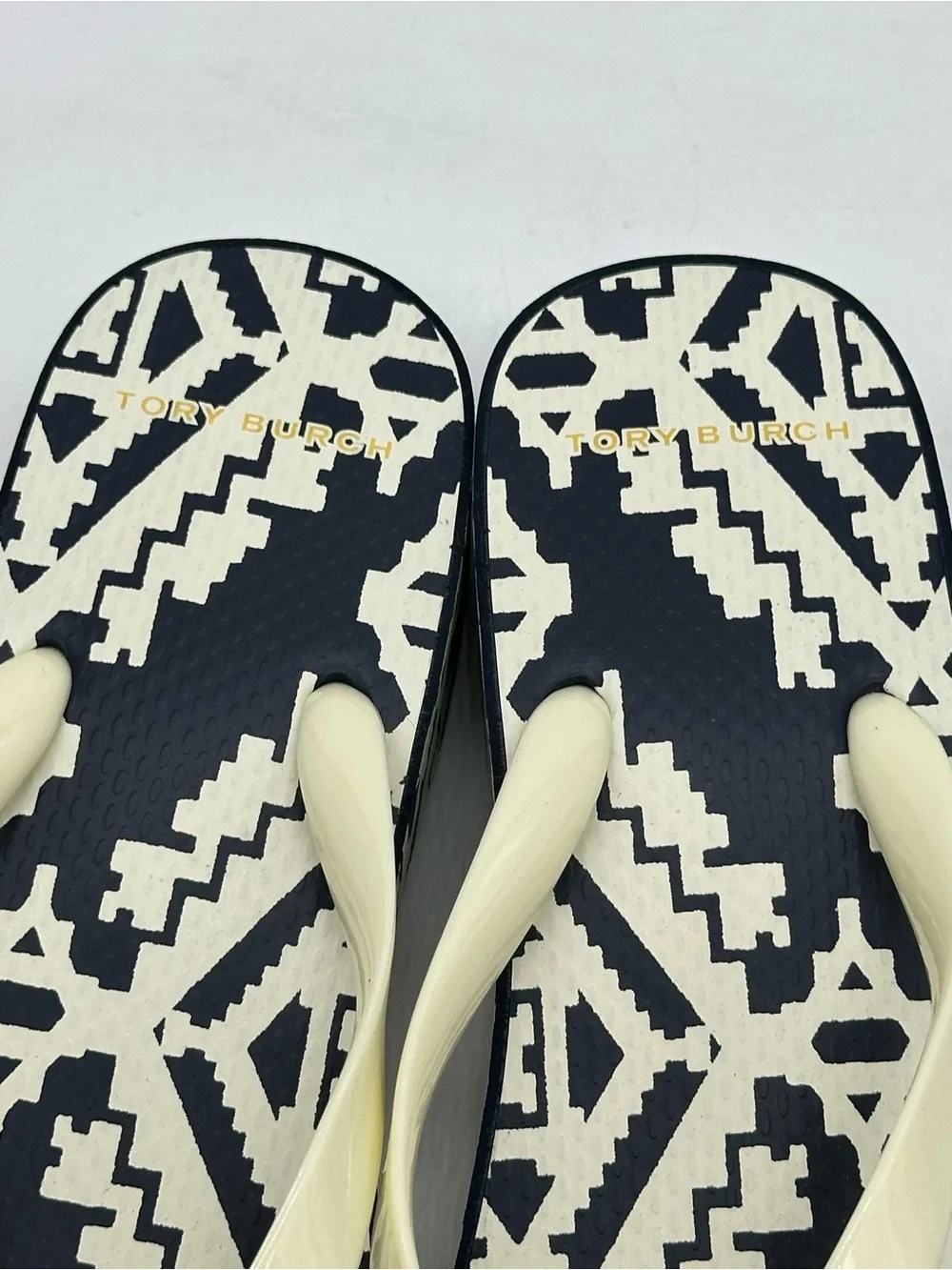 Tory Burch Wedge Flip-Flops. Size 9